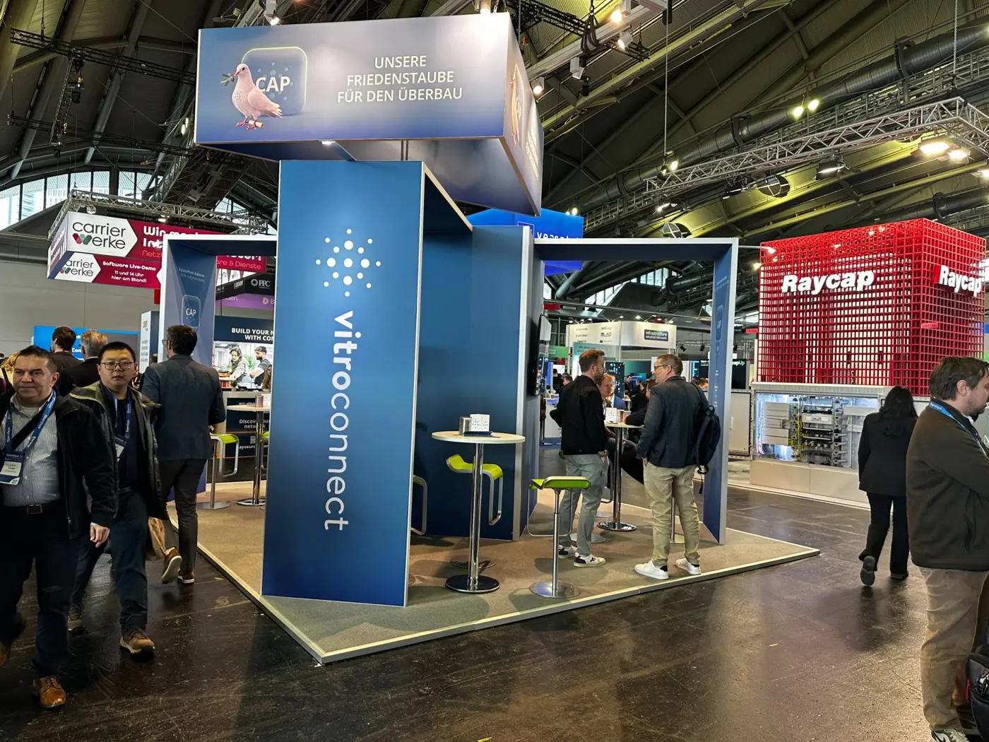 vitroconnect Messestand — Netzwerk und Konnektivität Branche Deutschland
